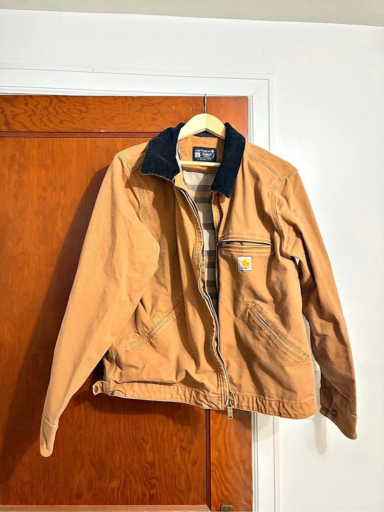 Carhartt Other - Carhartt Rugged Flex Relaxed Fit Duck Detroit Jacket Brown Large